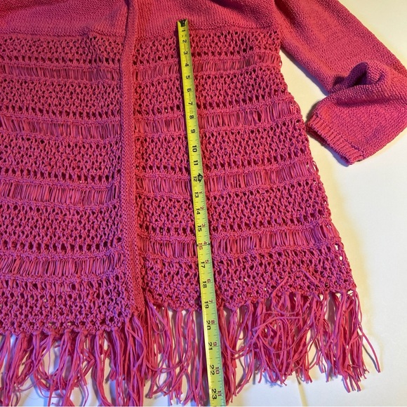 Chadwick's of Boston Long Cardigan‎ womans XL Y2K Sweater Duster BOHO  Romantic - Picture 11 of 11